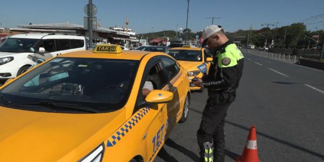 İstanbul'da yolcu seçen taksicilere yönelik denetim