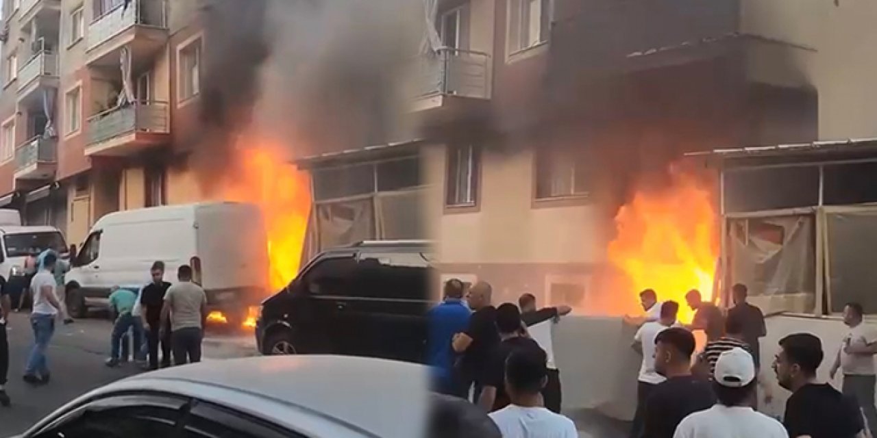 İzmaritten çıkan alevler tüm evi sardı: 8 kişi dumandan etkilendi