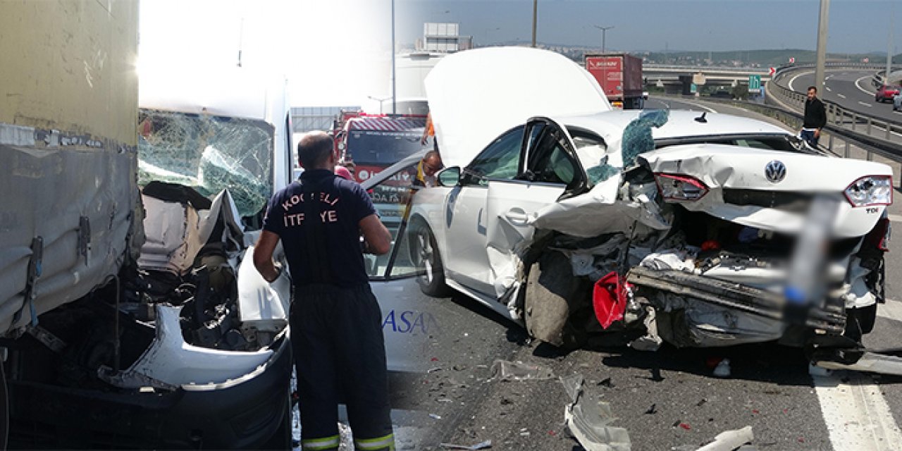 100 metre arayla 2 kaza: 4 yaralı