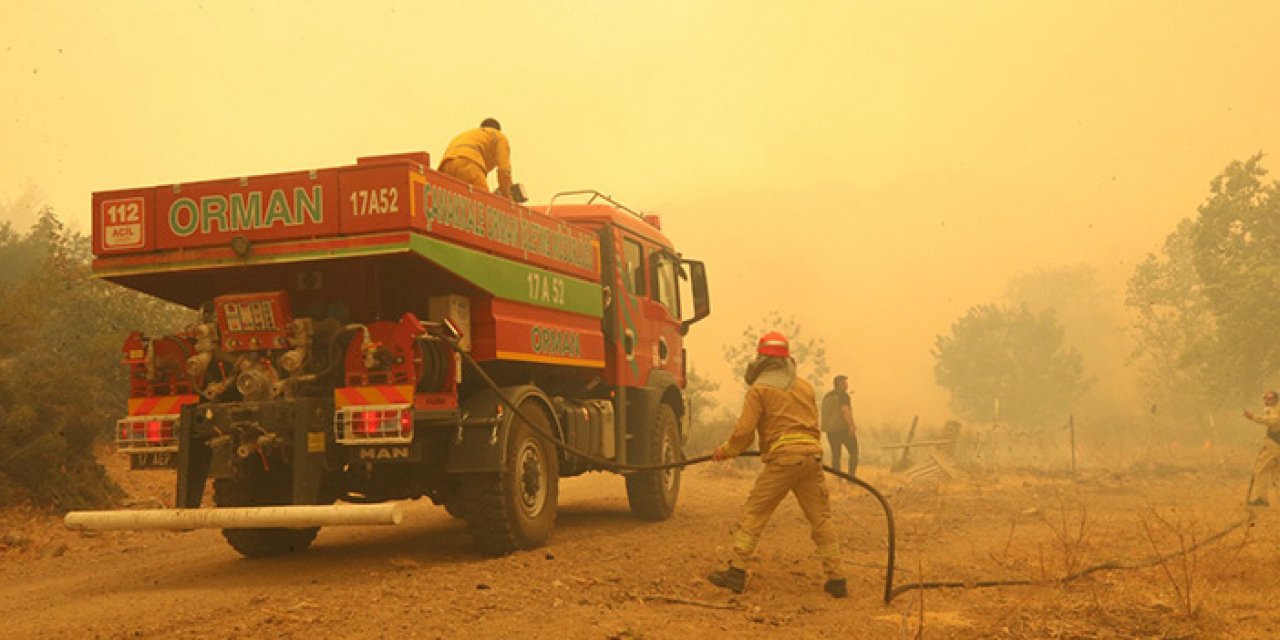 Çanakkale'de korkutan yangın