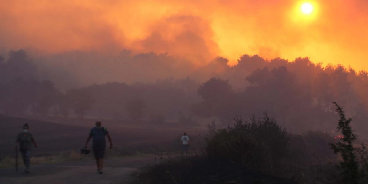 Çanakkale'de ciğerlerimiz yanıyor! Söndürme çalışmaları sürüyor