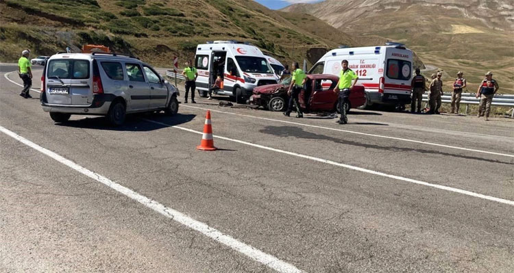 Bayburt'ta meydana gelen trafik kazasında 11 kişi yaralandı