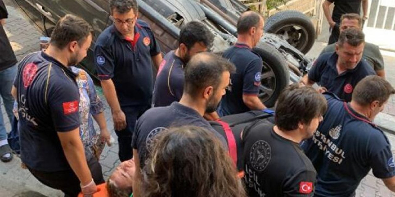 Otomobil takla attı: 2 yaralı