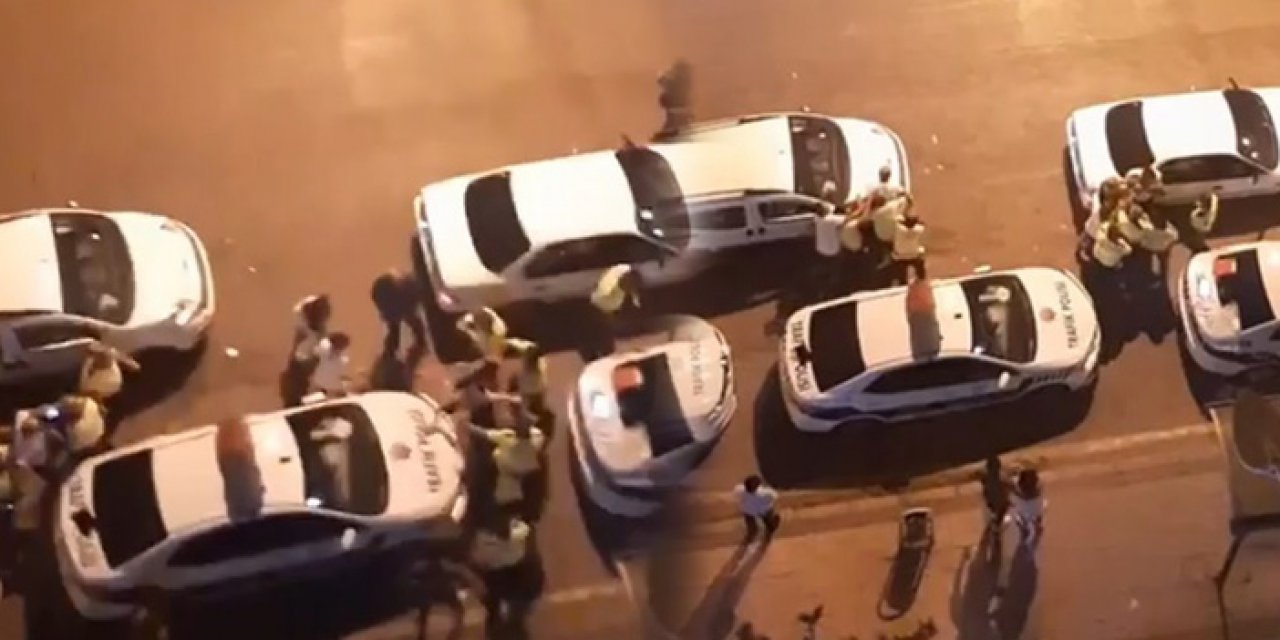 Alkolü fazla kaçıran ikili trafik polislerine saldırdı