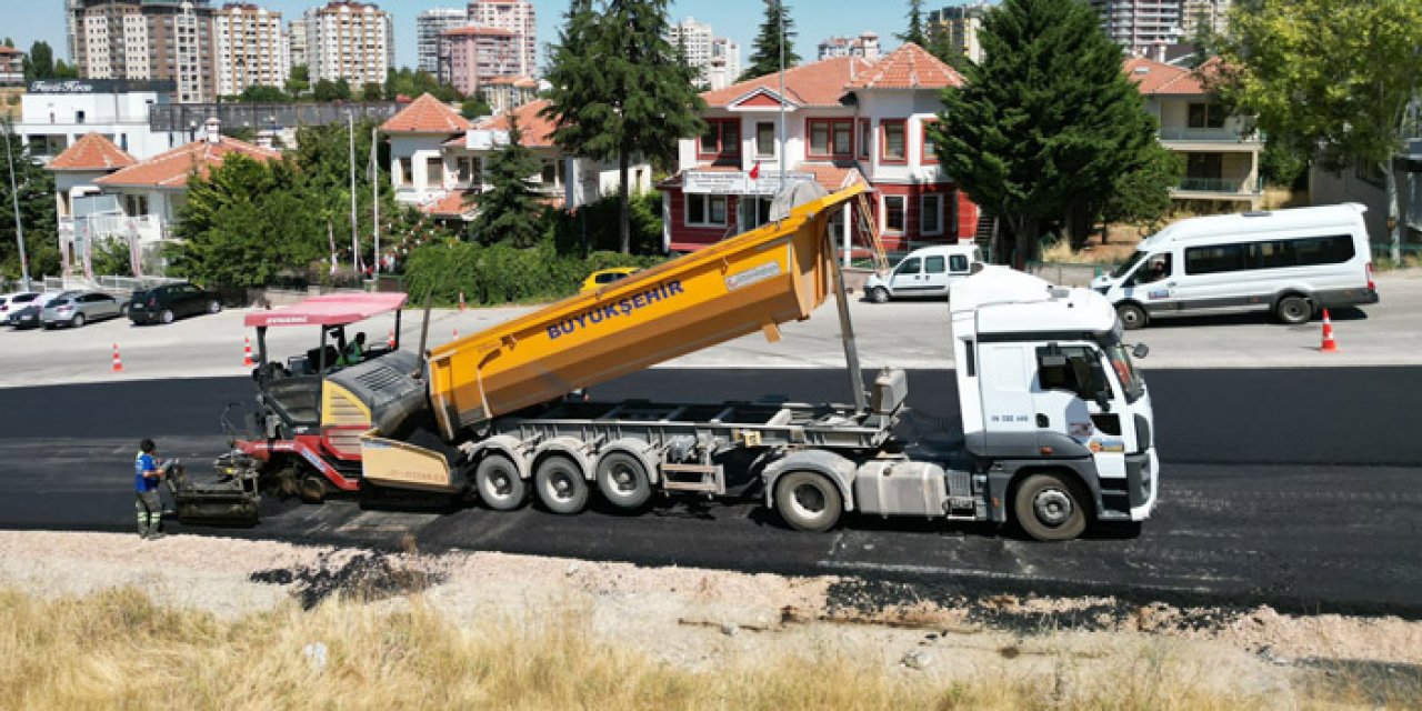 ABB Mamak'ta asfalt serim çalışmalarını duyurdu