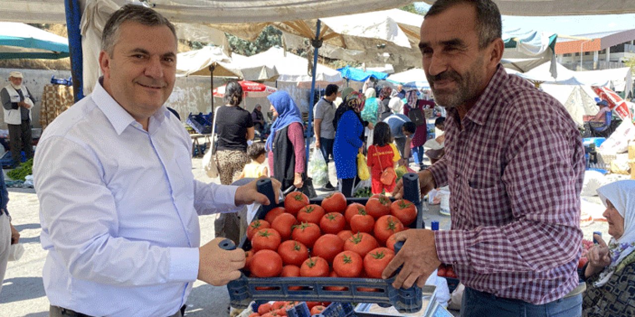 Çubuk Belediye Başkanı Demirbaş'tan pazar ziyareti