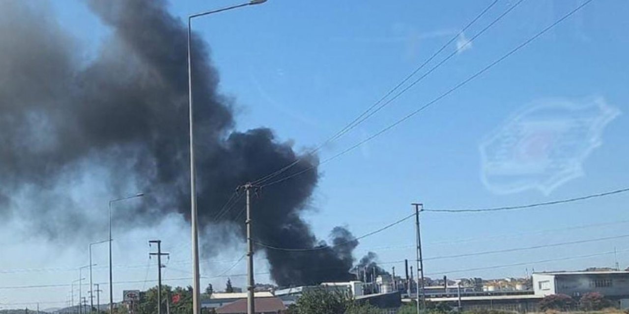 Bir fabrika yangını da Kocaeli’de çıktı