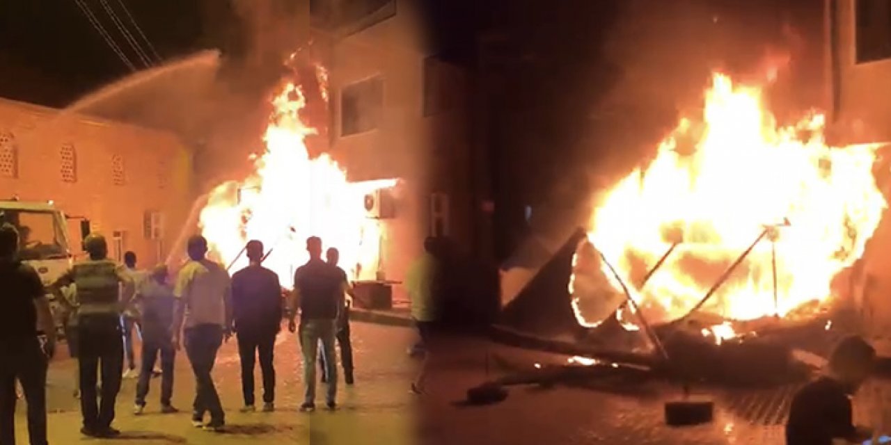 3 katlı bina yangında kullanılamaz hale geldi