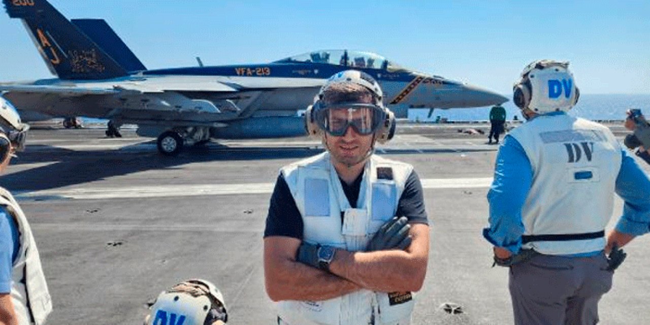 Selçuk Bayraktar, dünyanın en büyük savaş gemisinde