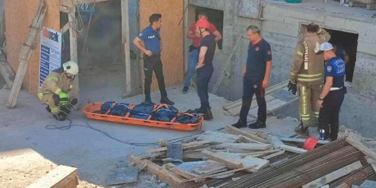 İnşaat boşluğuna düşerek can verdi