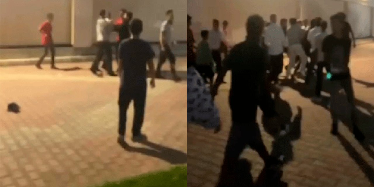 Kavgayı ayırmaya gelen güvenliklere saldırı