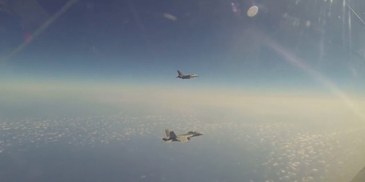 Türk ve Amerikan uçaklarıyla eğitim