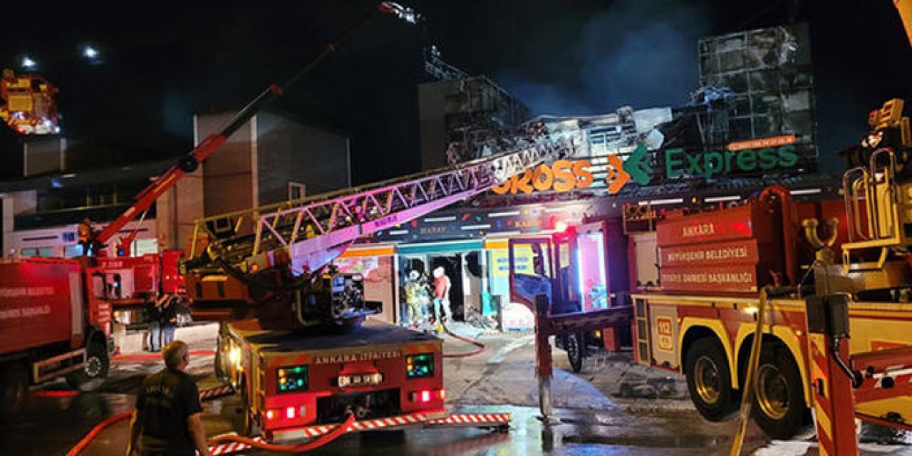 Ankara'da korkutan yangın