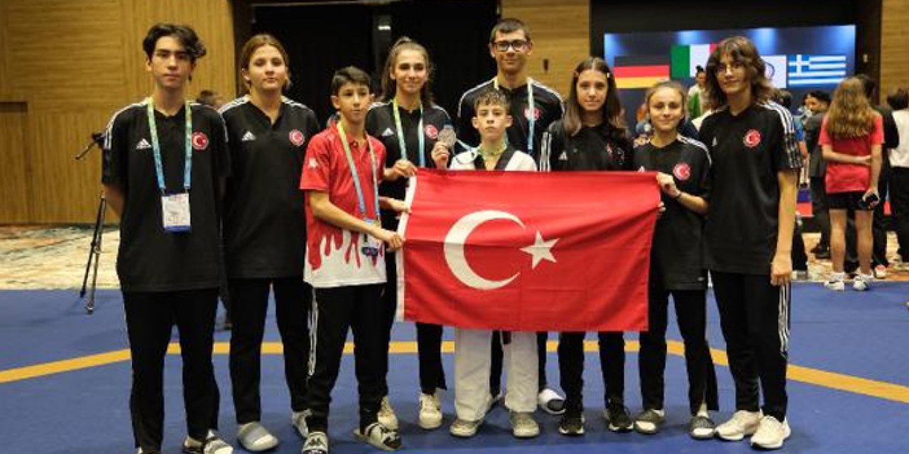 Milli taekwondocu Utku Kap gümüş madalya kazandı