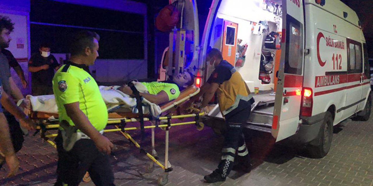 Alkollü sürücü polise çarptı