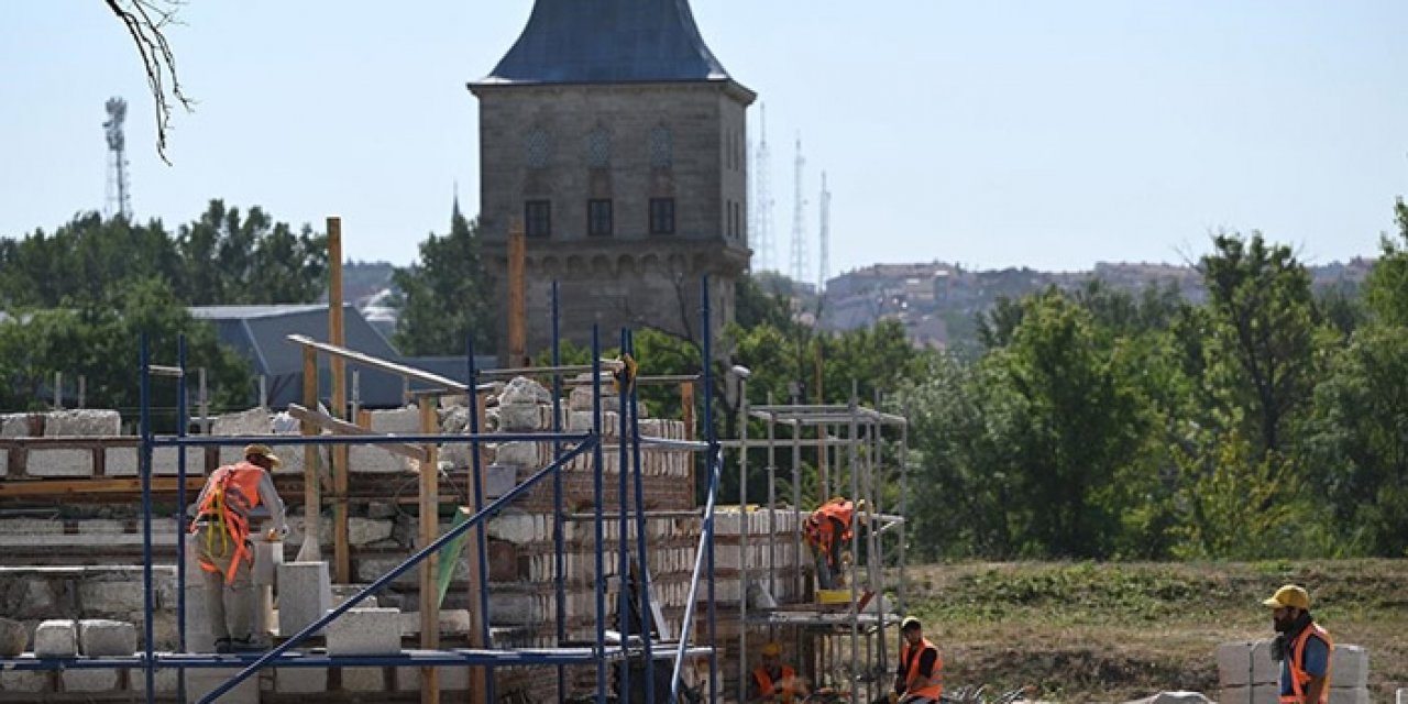 Edirne Sarayı restorasyonu devam ediyor