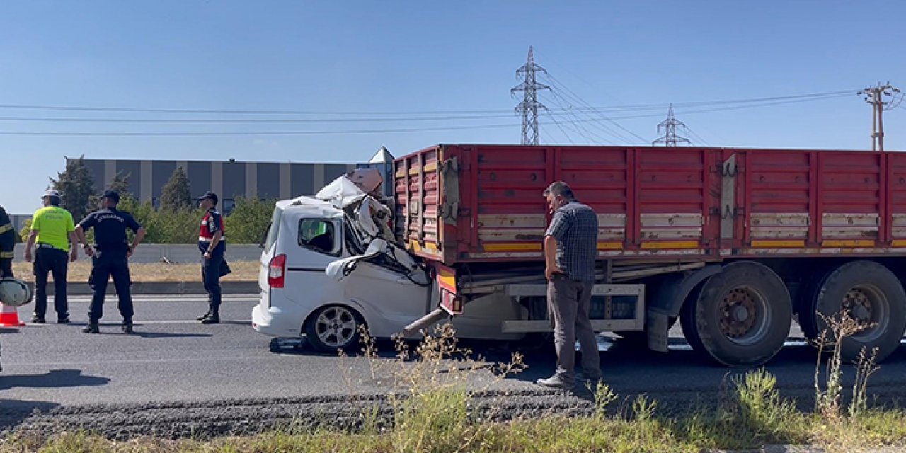 Tekirdağ'da korkunç kaza: 1 ölü 1 yaralı
