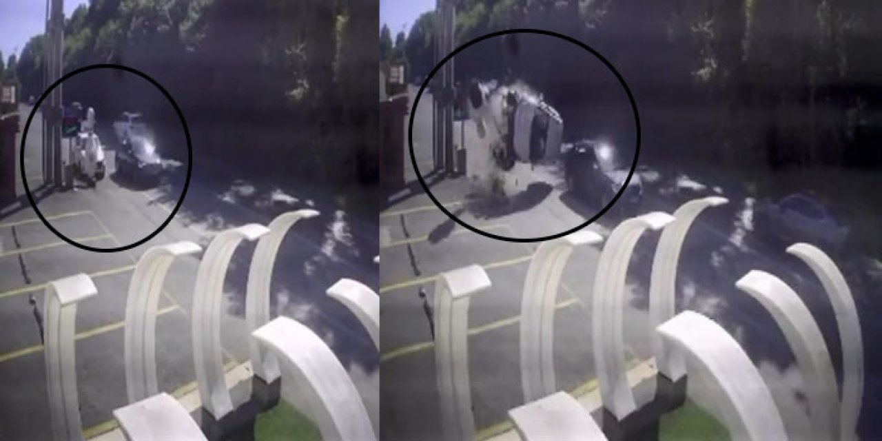 Tabelaya çarpıp takla attı: Sürücü ağır yaralı