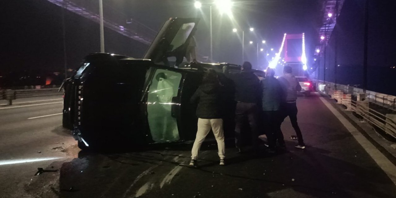 Fsm köprüsü'nde zincirleme kaza: 2'si ağır 5 yaralı