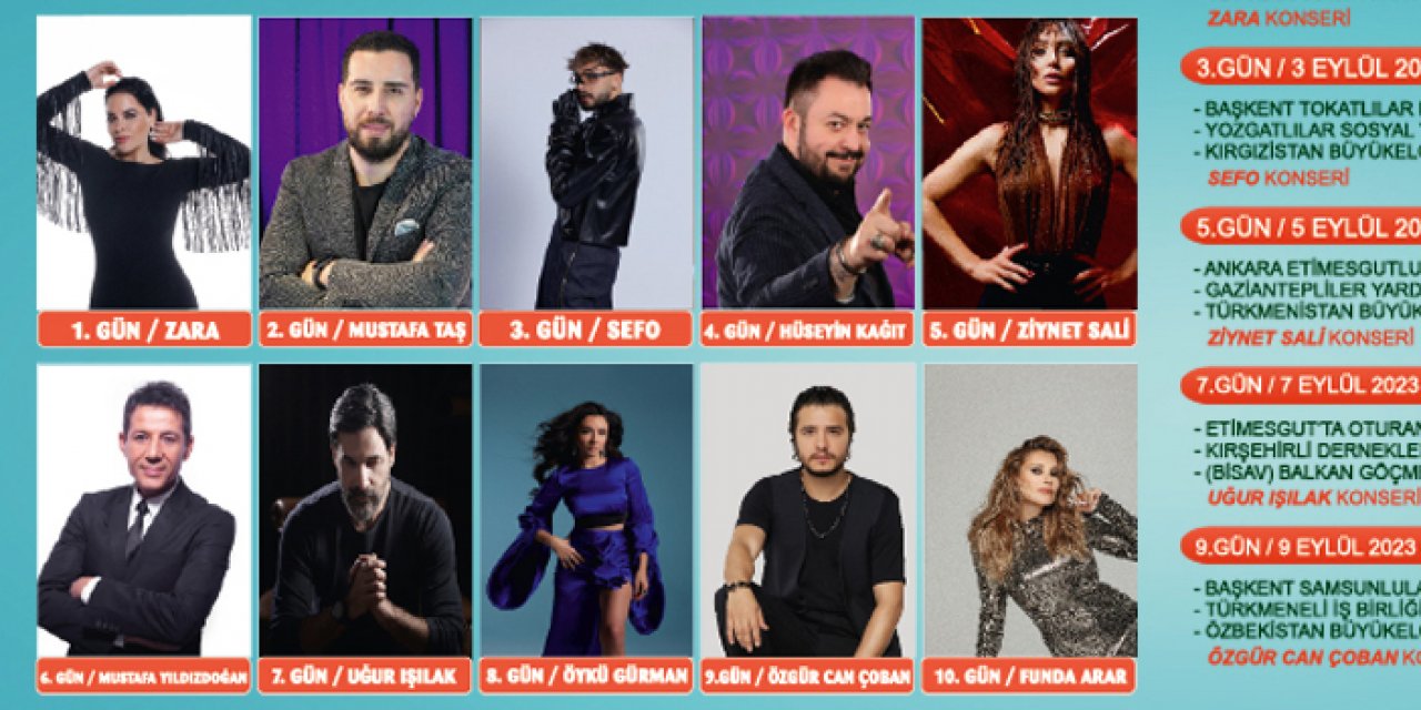 Ankara’da müzik rüzgarı: Zara, Sefo, Uğur Işılak, Mustafa Yıldızdoğan, Ziynet Sali, Funda Arar ücretsiz konser verecek