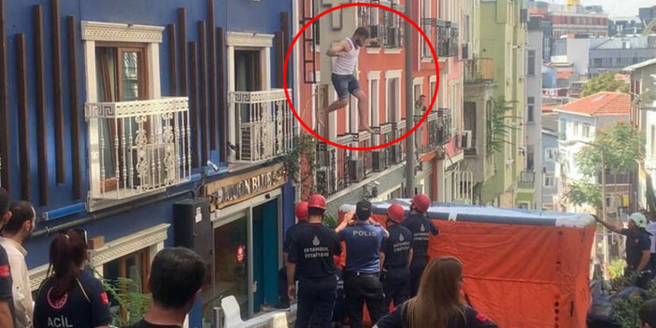 Korkusundan cama çıktı: İtfaiye kurtardı