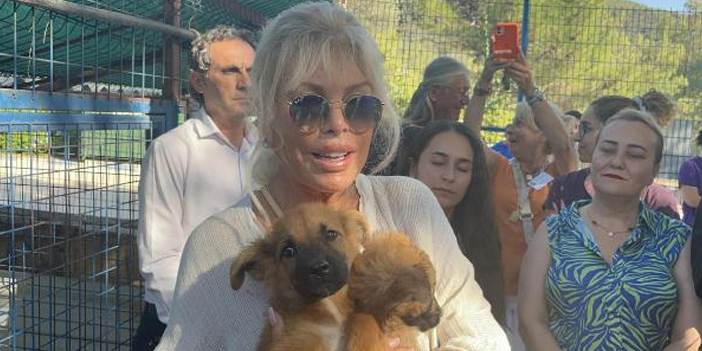 Ajda Pekkan hayvan barınağını ziyaret etti