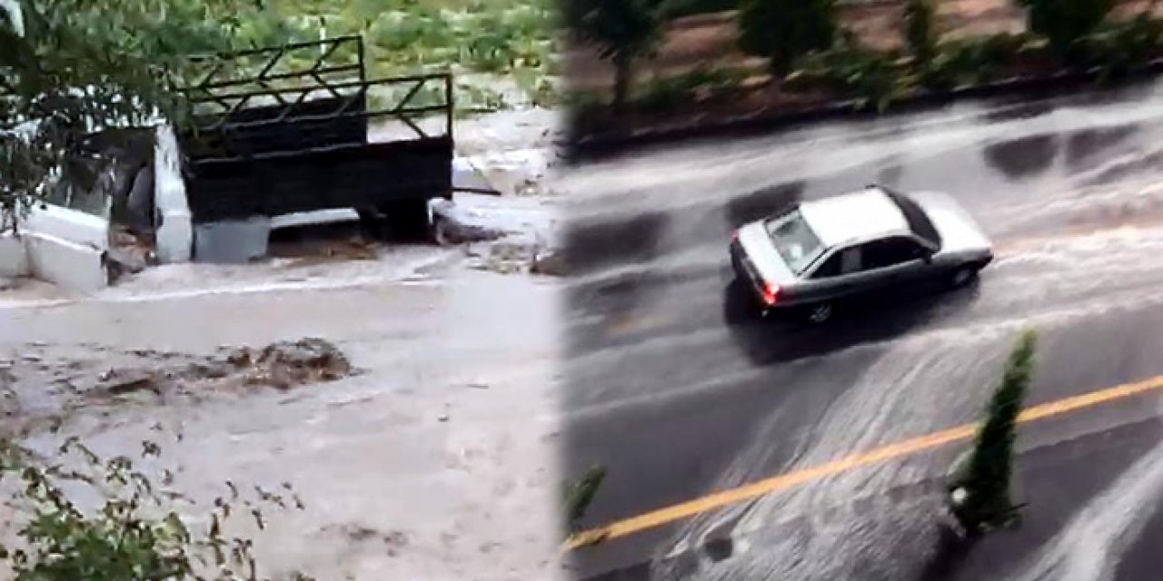 Nevşehir'i sel vurdu: Tarım alanları zarar gördü