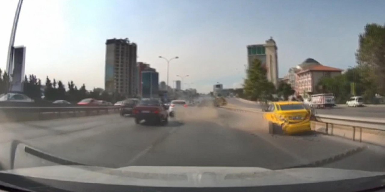 Hatalı şerit değişimi kazaya neden oldu