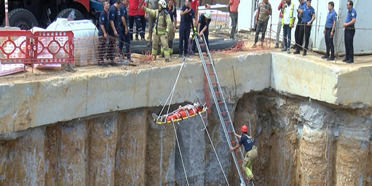 İnşaatta yaralanan işçi hastaneye kaldırıldı