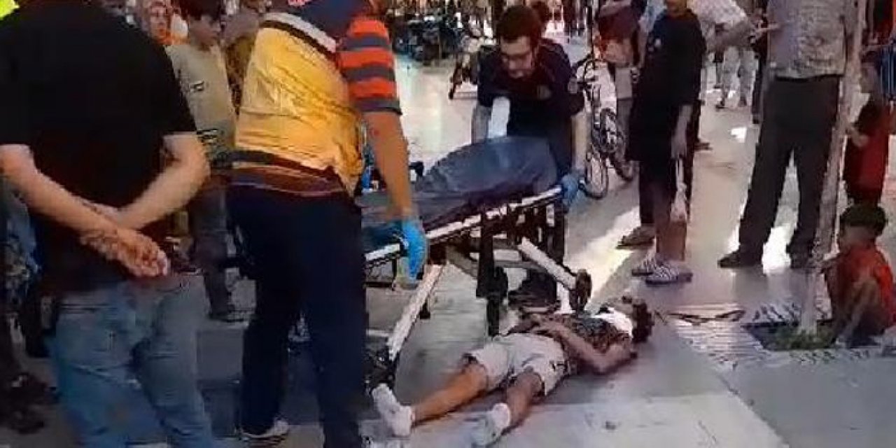 Motosikletli kurye trafiğe kapalı alana girdi: 1 yaralı