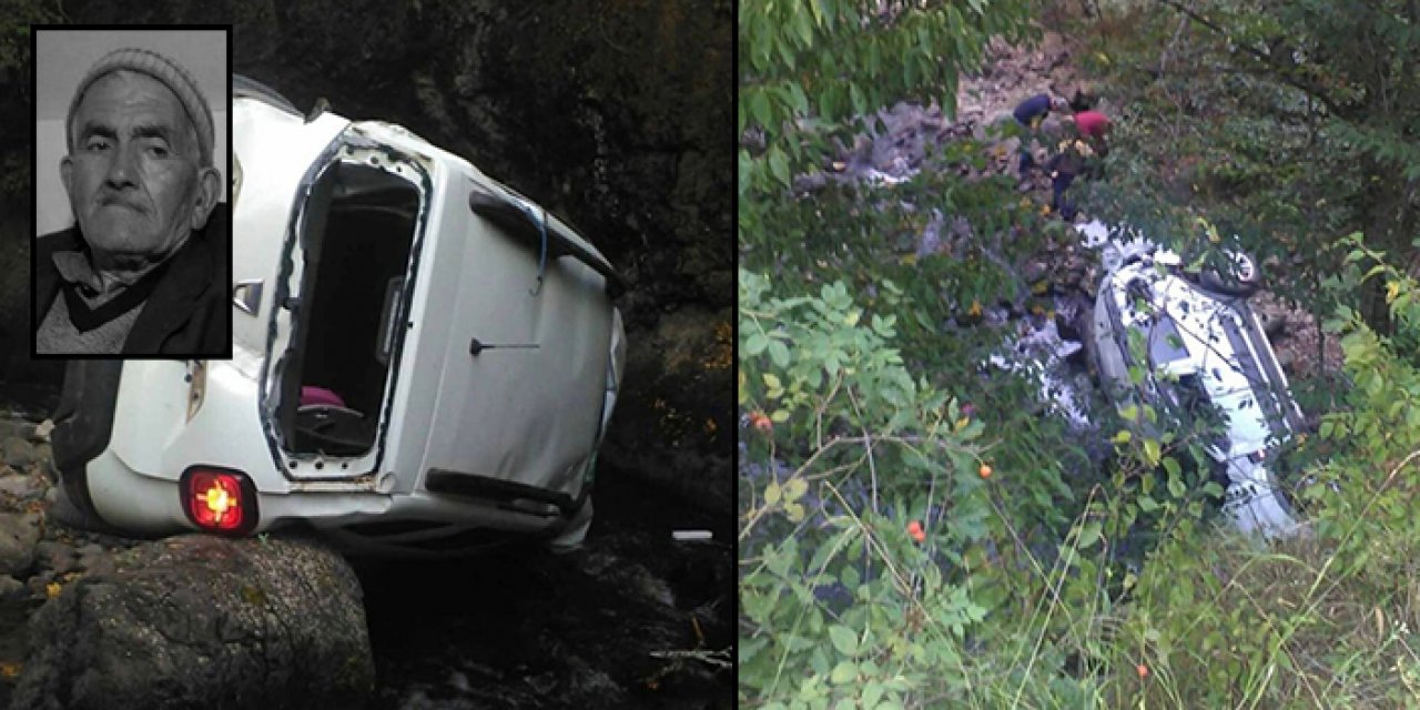 Heyelandan kaçmak isterken şarampole düştü: 1 ölü 1 yaralı