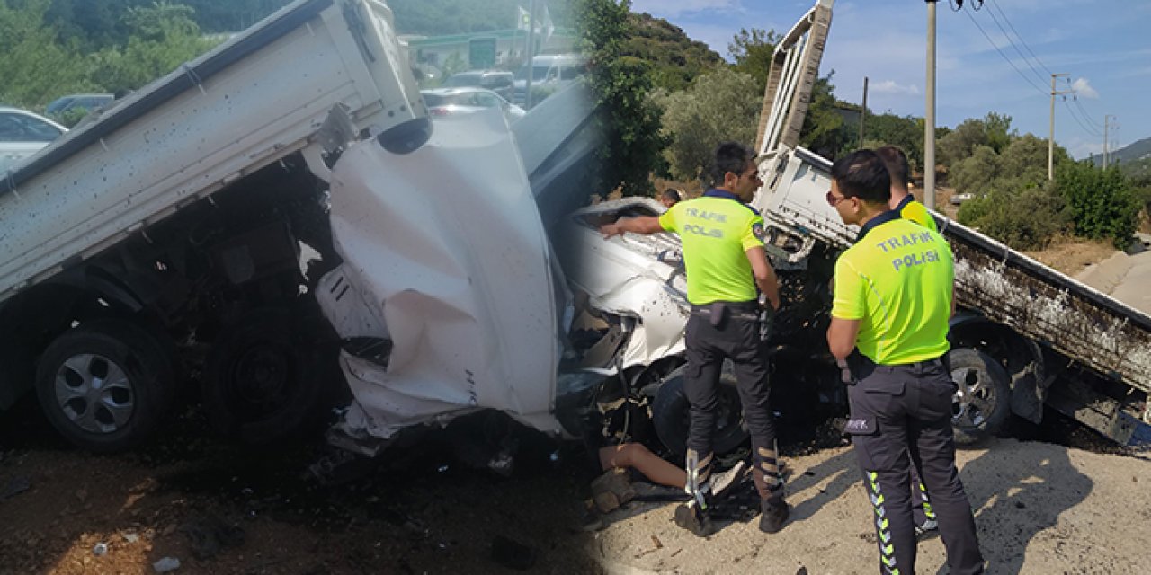 Muğla'da feci kaza: 1 ölü, 1 yaralı