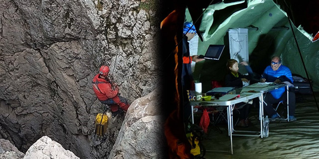 Mağarada rahatsızlanan araştırmacıya 1040 metrede müdahale