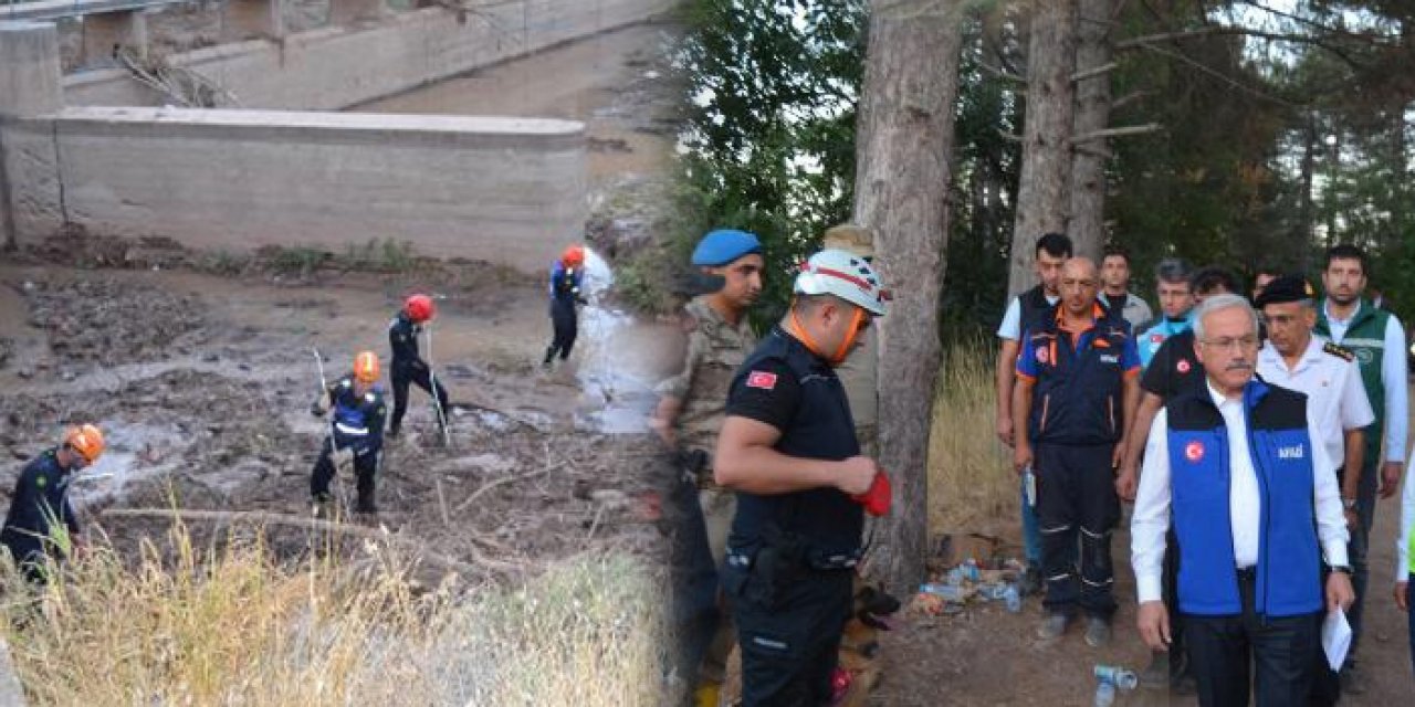 Selde kaybolan Asel'i kadavra köpekleri arıyor