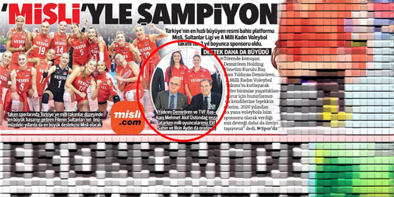 Hürriyet’ten patronun kumar sitesine övgü: Misli’yle şampiyon