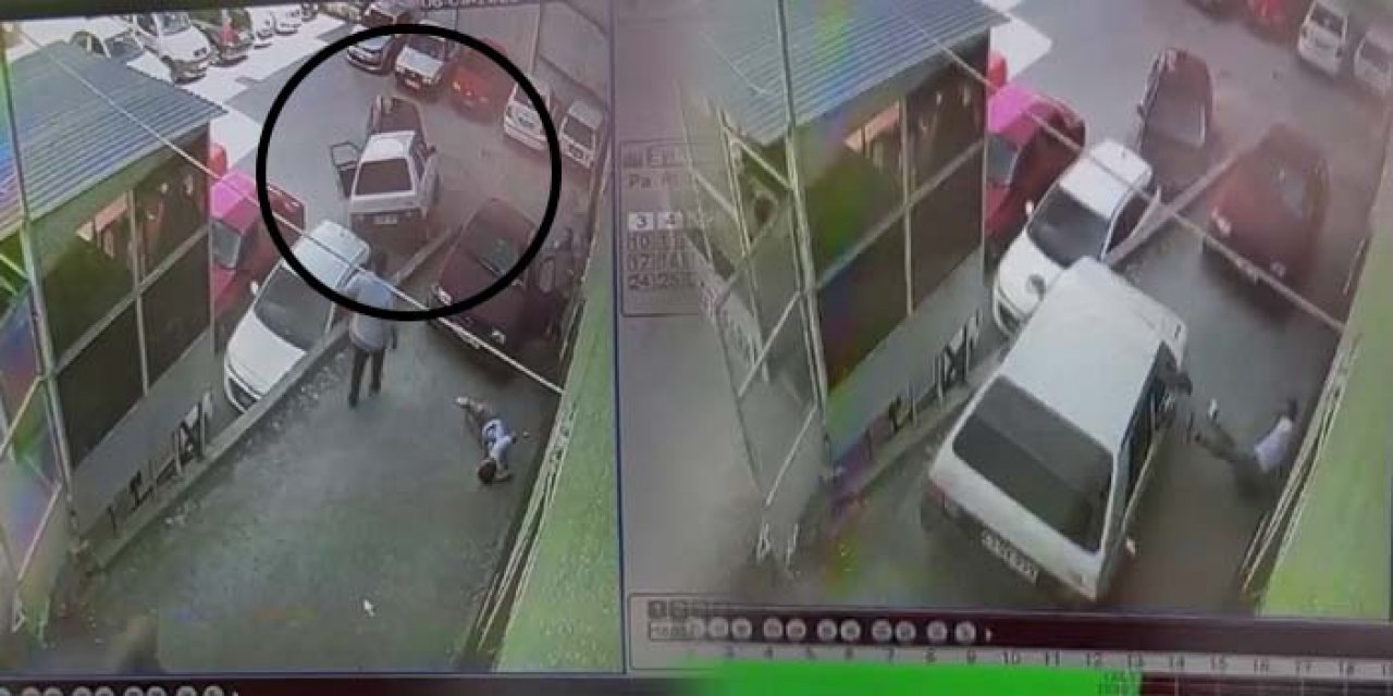 Park halindeki otomobil araçların üzerine düştü