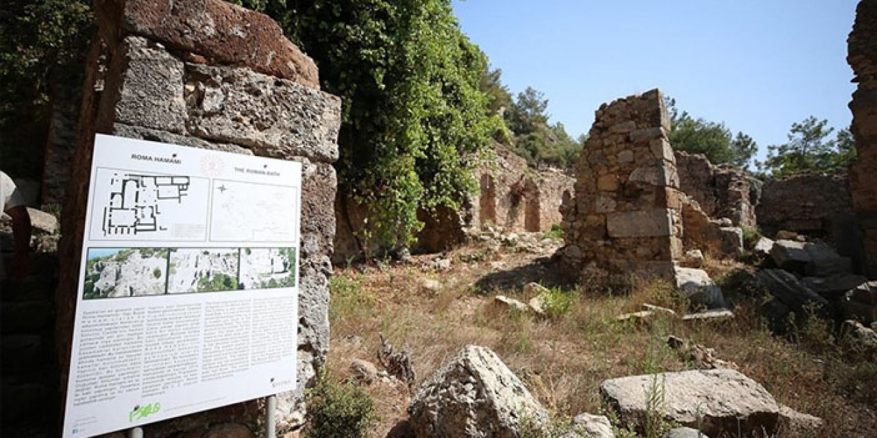 Syedra Antik Kenti'nin orijinal gezi güzergahı oluşturuluyor