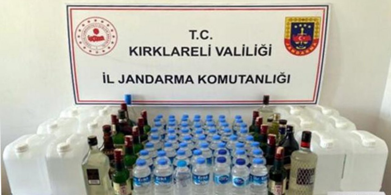 140 litre sahte içki ele geçirildi