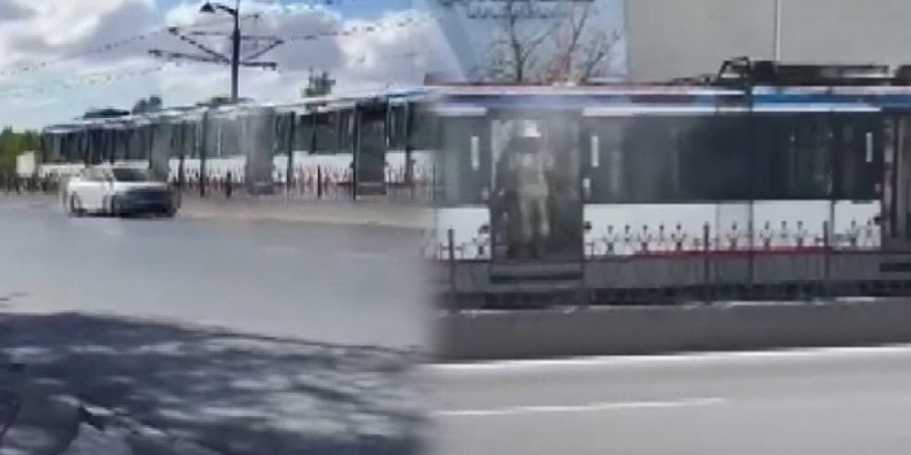 Topkapı tramvayda dumanlar yükseldi!