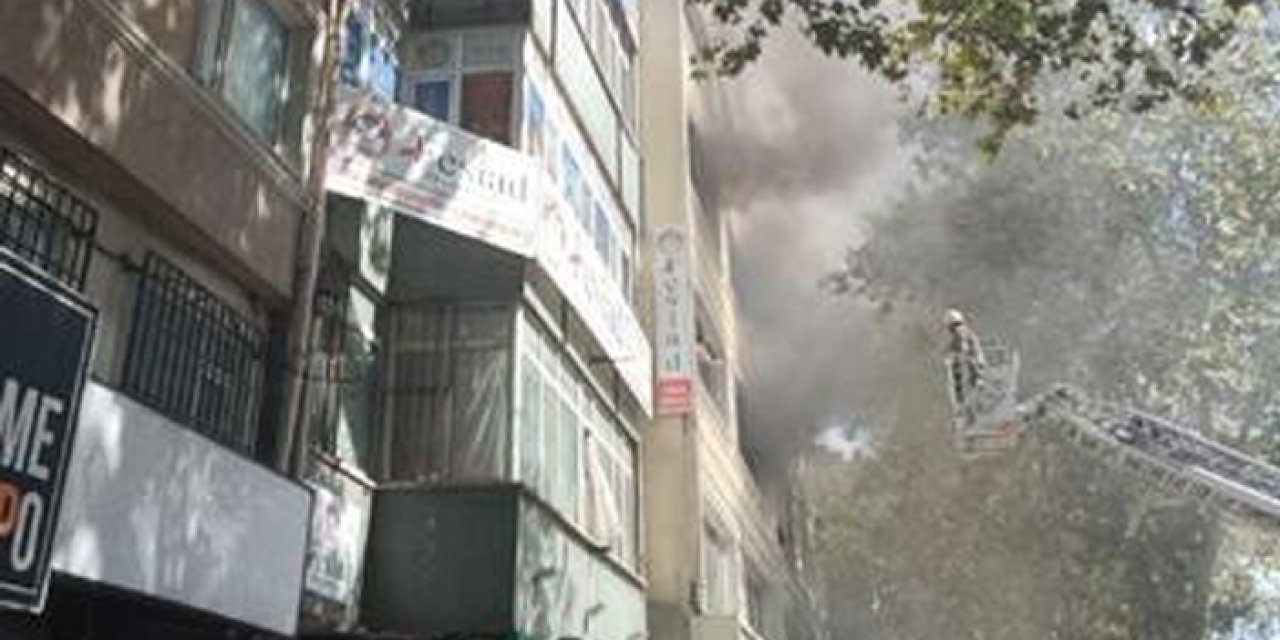 Tadilattaki otelde yangın çıktı: 2 işçi mahsur kaldı