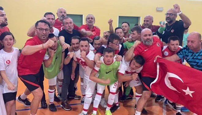 Down Sendromlu Özel Futsal Milli Takımı Avrupa şampiyonluğu kazandı!