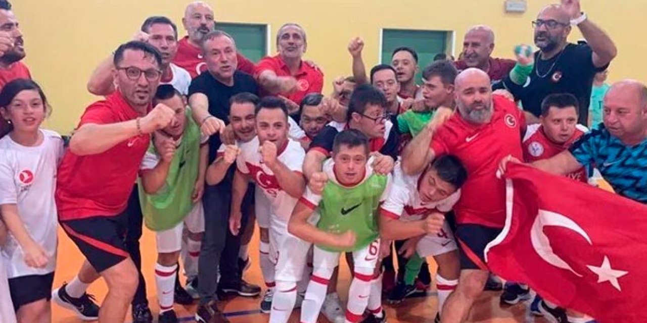 Avrupa Şampiyonu olduk! Down Sendromlu Özel Futsal Milli Takımı gururlandırdı