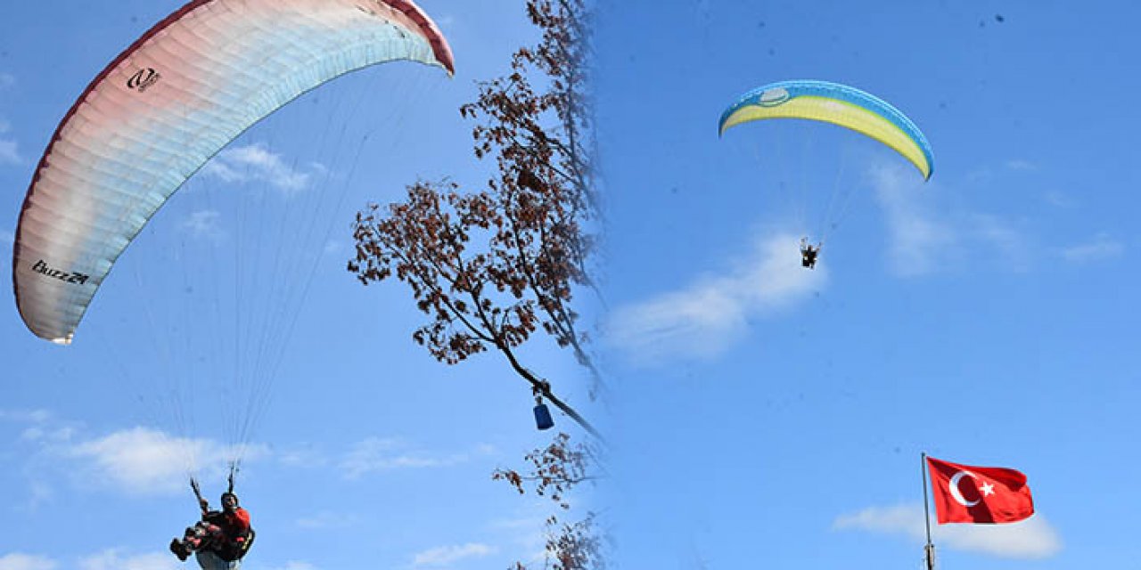 Ordu’da yamaç paraşütü festivali