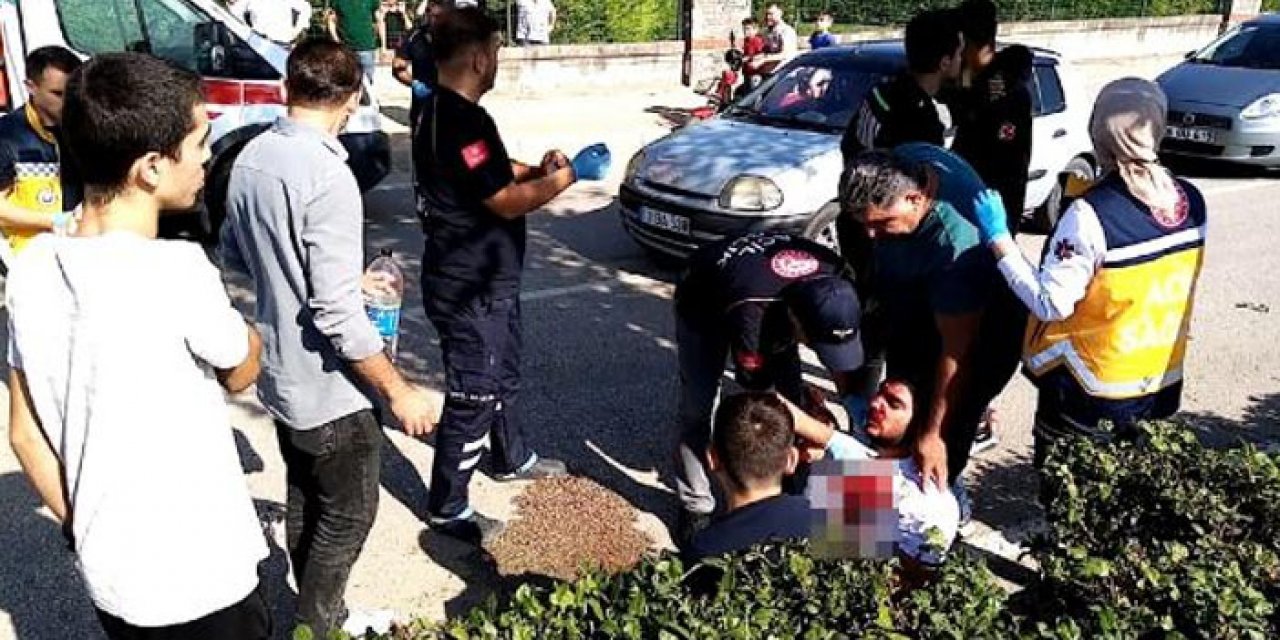 Bursa'da motosiklet kazası: 2 kardeş yaralandı