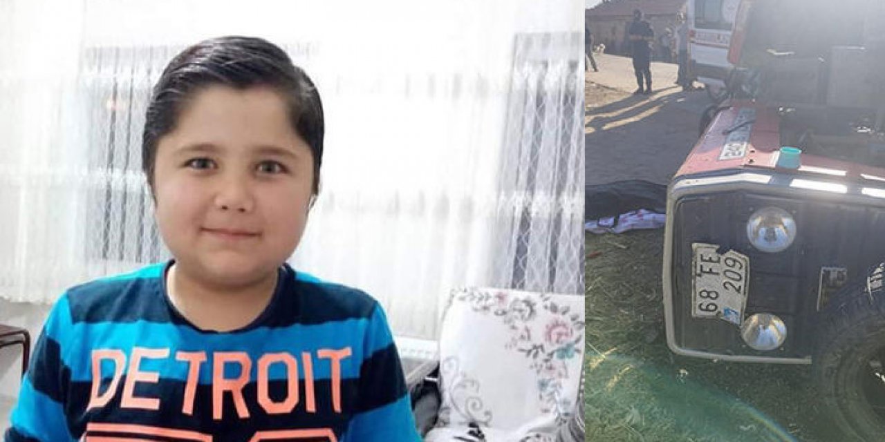 12 yaşındaki çocuk kullandığı traktörün altında kaldı