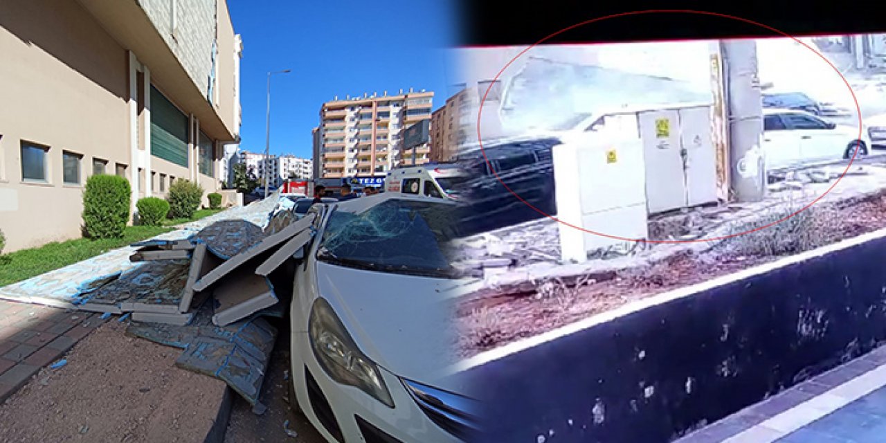 Dış yalıtım kaplaması otomobillerin üstüne düştü!