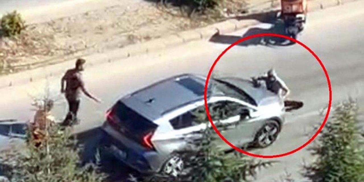 Ankara'da dehşete düşüren görüntüler: Tartıştığı kişiyi metrelerce sürükledi