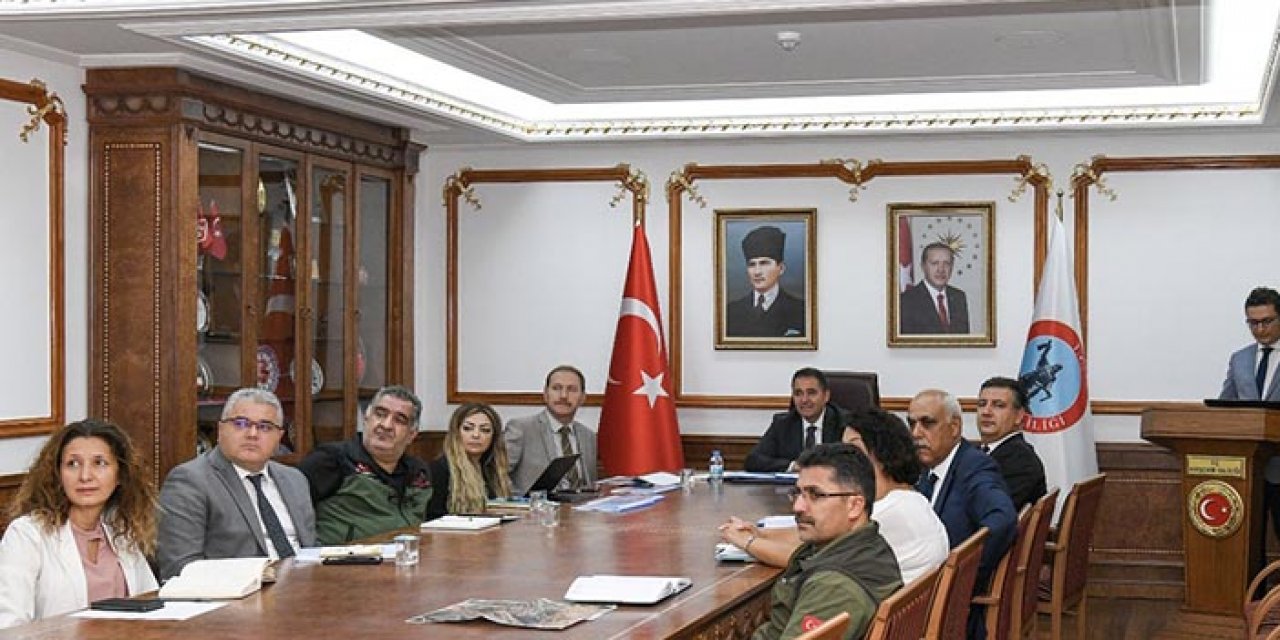 Kırşehir'de sel tedbirleri değerlendirildi