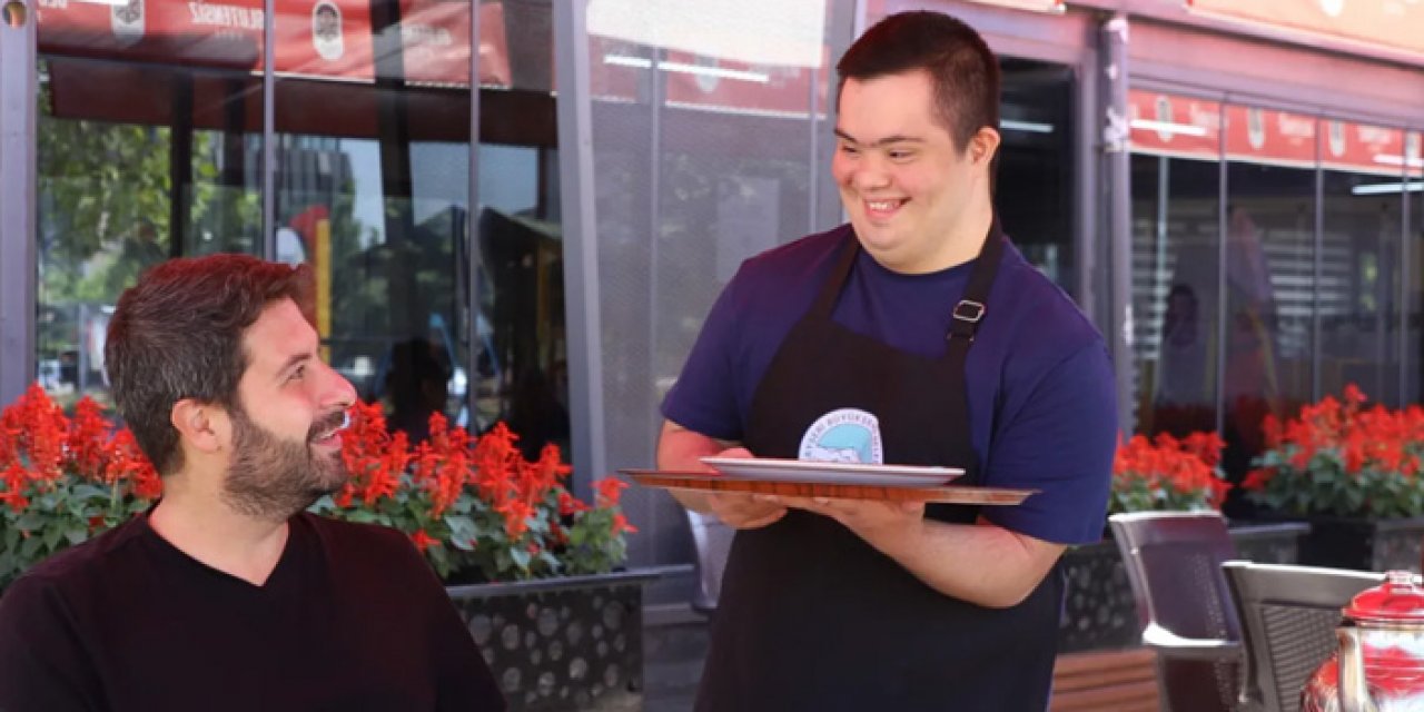 Down sendromlu Ahmet'in çalışma hayali gerçek oldu