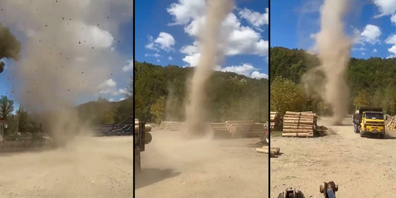 Orman deposunda hortum çıktı